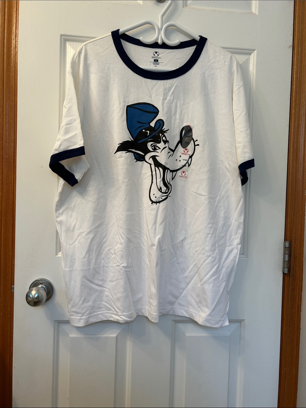 Mens White Disney Big Bad Wolf T-shirt BN